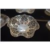 Image 2 : STERLING "LACE" DESIGN PIERCED DISH & STERLING FOOTED BASKET (400 G) (2 PCS)