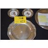 Image 1 : STERLING HUNTING PLATE TROPHY & STERLING COASTERS W/HORSE MOTIF (563 G) (3 PCS)