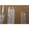 Image 2 : WATERFORD CRYSTAL VASE & ETCHED GLASS VASES (3 PCS)