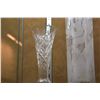 Image 3 : WATERFORD CRYSTAL VASE & ETCHED GLASS VASES (3 PCS)
