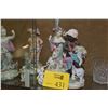 Image 1 : DERBY PORCELAIN FIGURES OF THE FOUR CONTINENTS W/SMALL FIGURINES (SOME BROKEN PIECES) (7 PCS)