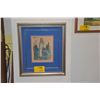 Image 1 : FRAMED COLOR LITHOGRAPH, FROM THE BIBLE, CHAGALL W/CERTIFICATE OF AUTHENTICITY (19 3/4" X 21 3/4")