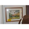 Image 1 : FRAMED PRINT, HOMALEI HIDE AWAY; SIGNED SUSIE Y. ANDERSON (21 3/4" X 17 3/4")