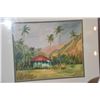 Image 2 : FRAMED PRINT, HOMALEI HIDE AWAY; SIGNED SUSIE Y. ANDERSON (21 3/4" X 17 3/4")