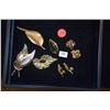 Image 2 : COLLECTION OF BROOCHES & EARRINGS (7 PCS)