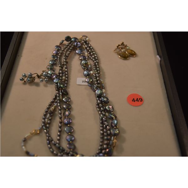 FRESHWATER PEARL NECKLACES & EARRINGS (5 PCS)