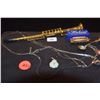 Image 1 : MIXED LOT: STERLING SILVER NECKLACES, MINIATURE MUSICAL INSTRUMENTS, ETC.