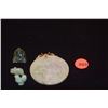 Image 1 : 14K JADE PENDANT & JADE CARVINGS (3) (4 PCS)