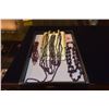 Image 1 : COLLECTION OF VINTAGE GARNET BEAD NECKLACES & BRACELETS