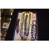 Image 2 : COLLECTION OF VINTAGE GARNET BEAD NECKLACES & BRACELETS