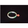 Image 1 : GREEN & GRAY JADE BANGLE BRACELET