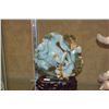 Image 2 : JADEITE CARVED HORSE & RU-I W/STAND (7 3/4")