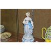 Image 2 : MEISSEN PORCELAIN FEMALE FIGURE W/DOG; SIGNED (12 1/2")