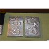 Image 1 : CHINESE EXPORT SILVER CARD/CIGARETTE CASES W/DRAGON MOTIF (2 PCS)