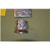 Image 2 : CHINESE EXPORT SILVER DRAGON BUCKLE, CASE & NAPKIN RING (3 PCS)