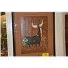 Image 2 : FRAMED ART, BULL FIGHTER (27 1/2" X 33")