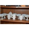 Image 2 : MILK GLASS CUPS & COVERED BOWL (10 PCS)
