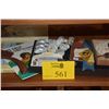 Image 1 : MIXED LOT: KOA COMB, BOOKS, NAPKIN RINGS, JEWELRY, PINS, ETC.