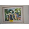 Image 1 : FRAMED PAINT, SURF SHOP; 180/450; SIGNED LESLIE RUTH (25 1/2" X 19 1/2")