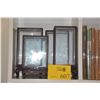 Image 1 : WOOD & GLASS DISPLAY BOXES (4 PCS)