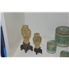 Image 2 : DRAGON SCULPTURES, PORCELAIN NESTING BOXES & STONE VASES (9 PCS)