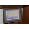 Image 2 : MIXED LOT: BOSON WHISTLE KEYCHAIN, FRAMED SHIPS PHOTO, LACQUER BOX, PLATES & MAGNIFIER (5 PCS) (DOES