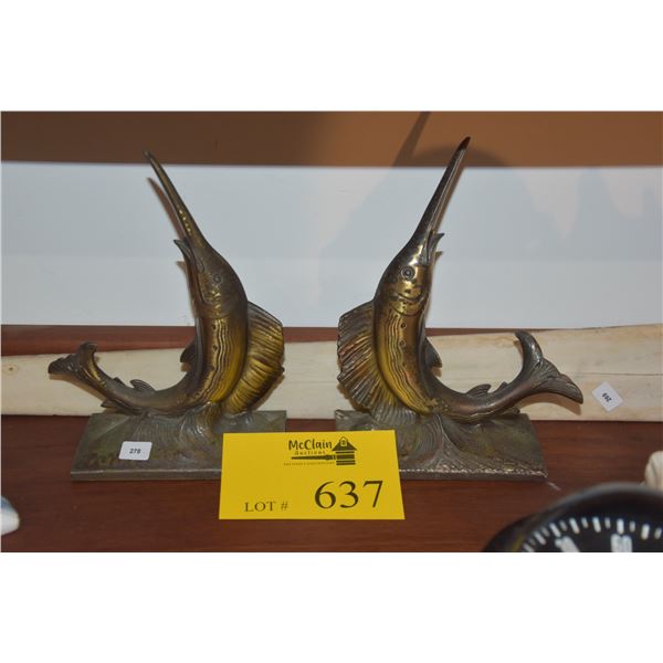 SWORDFISH BOOKENDS (PAIR)