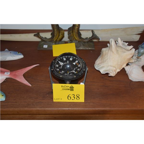 E.S. RITCHIE & SONS FLUSH SURFACE MOUNT NAVIGATIONAL COMPASS