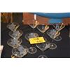 Image 1 : ETCHED GLASS MARTINI GLASSES (10 PCS)