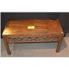 Image 1 : CHINESE STYLE CARVED WOOD BENCH