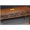 Image 2 : CHINESE STYLE CARVED WOOD BENCH