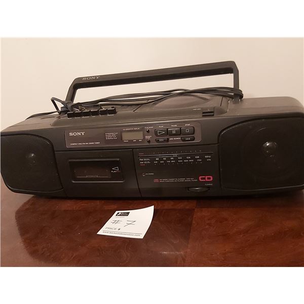 Sony CD Radio Cassette/Qaurter Model No. CFD-501 With Assorted CD's