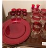 Image 3 : Cranberry Colored Glass Collection