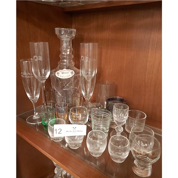 Assorted Glass Barware
