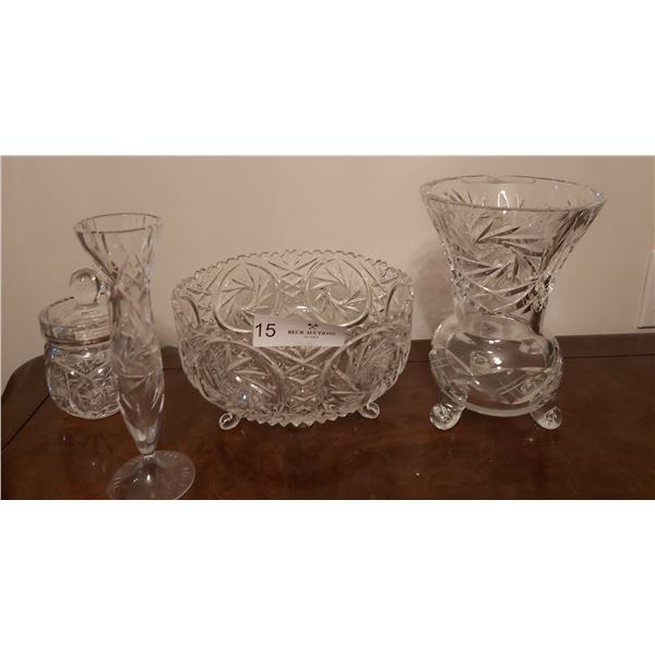 Assorted Crystal Glassware