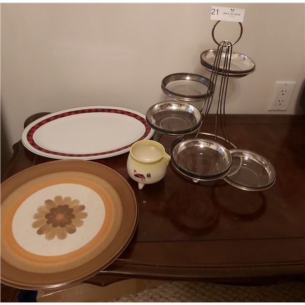 Assorted Dishware Including Platters