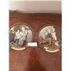 Image 1 : Two 3D Norman Rockwell Collector Plates