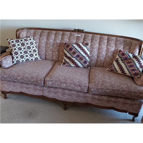 Dusty Pink Vintage Couch (Matching Lot 60)
