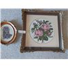 Image 1 : Dog And Rose Needle Point Art