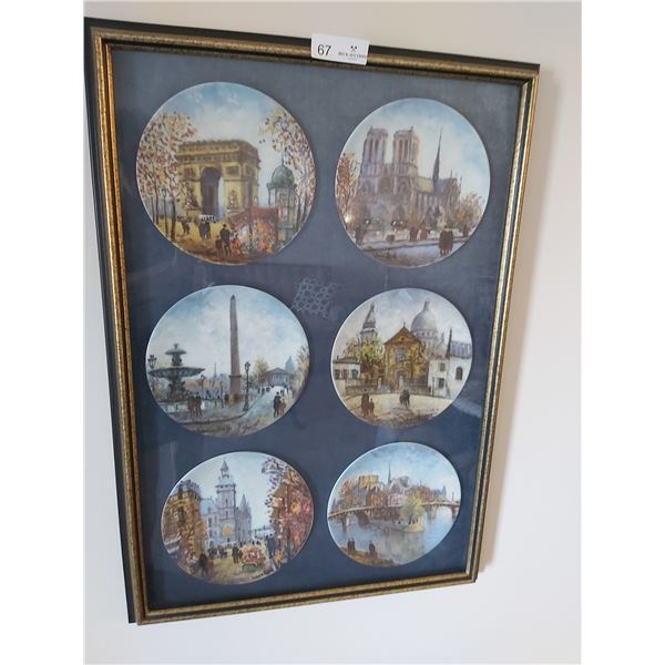 Six Framed Collector Plates By Louis Dali
