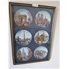 Image 1 : Six Framed Collector Plates By Louis Dali