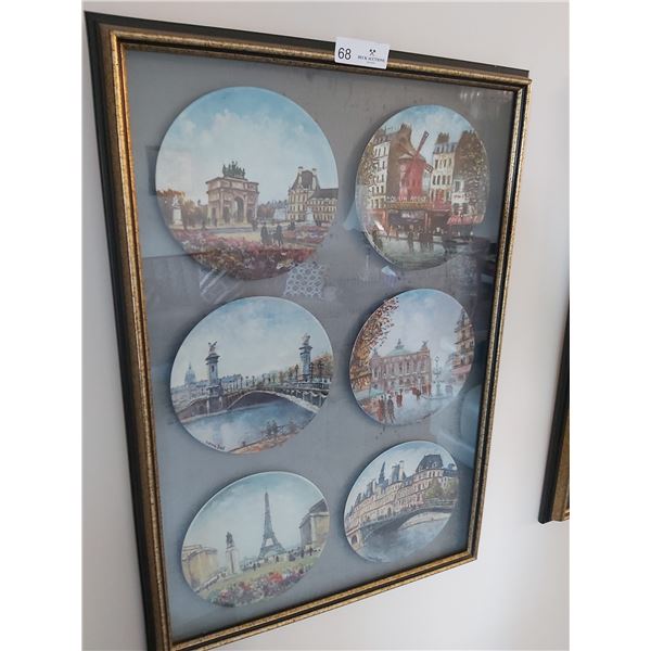 Six Framed Collector Plates By Louis Dali