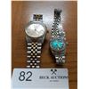 Image 1 : Two Women's Watches Quartz And Rolex (Replica)