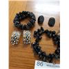 Image 3 : Assorted Black Costume Jewelry (Earrings Are All Clip-ons)
