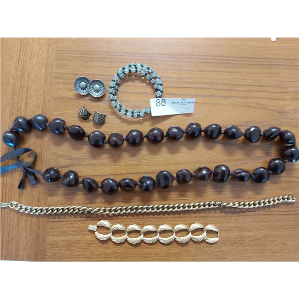 Assortment of Costume Jewelry ( Earrings Are Clip-ons)