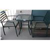 Image 1 : Outdoor Patio Table With Glass Top And Two Chairs