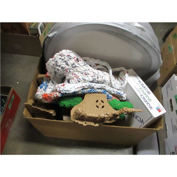 BOX C/W BAGS, HATS, TUNNEL, ETC