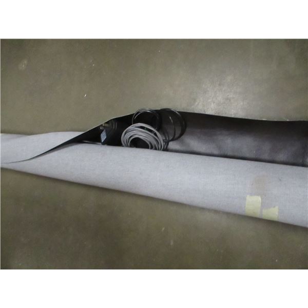 APPROX. 20' X 5' UPHOLSTERY FABRIC (DARK BROWN)