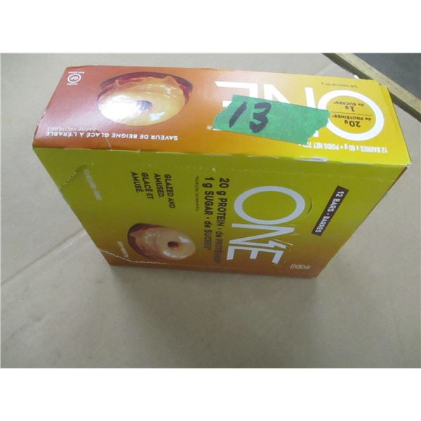 SHELF PULLS (AS IS):  GLAZED & AMUSED ONE BARS (12) - BOX