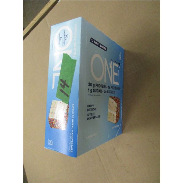 SHELF PULLS (AS IS):  HAPPY BIRTHDAY ONE BARS (14) - BOX